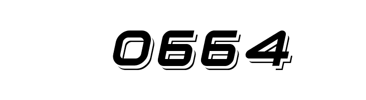 Planetium-X  Shadowed Italic Demo  Скачать бесплатные шрифты