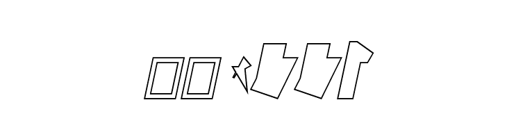 Siberia Reversed Outline Oblique  Скачать бесплатные шрифты