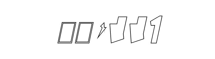 Siberia Wide Outline Oblique  Скачать бесплатные шрифты