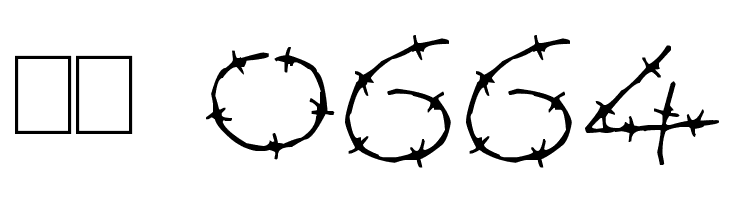 Barbed Wires  Скачать бесплатные шрифты