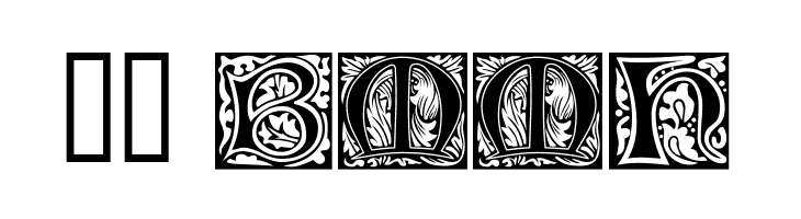Morris Initials  Скачать бесплатные шрифты