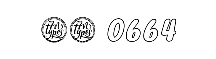 Myfrida Hollow Italic  Скачать бесплатные шрифты