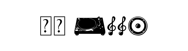 DJ Icons  Скачать бесплатные шрифты