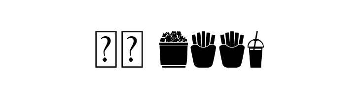 Fast Food Icons  Скачать бесплатные шрифты