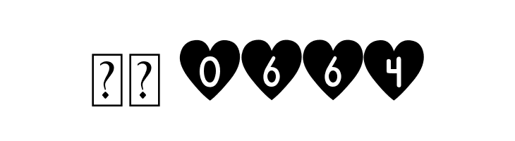 DJB Shape Up Hearts  Скачать бесплатные шрифты