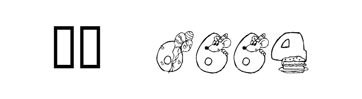 KR Birthday Numbers  Скачать бесплатные шрифты