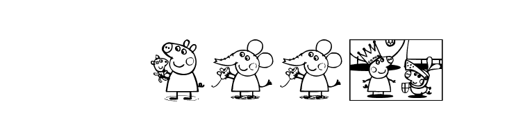 Peppa Pig  Скачать бесплатные шрифты