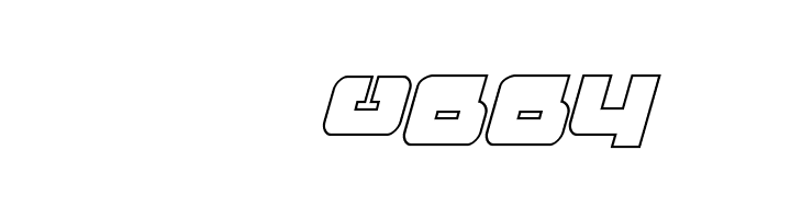 Boomstick Outline Italic  Скачать бесплатные шрифты