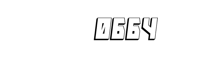 Major Force 3D Italic  Скачать бесплатные шрифты