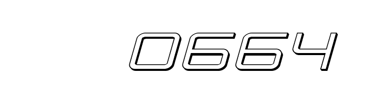 Banshee Pilot 3D Italic  Скачать бесплатные шрифты