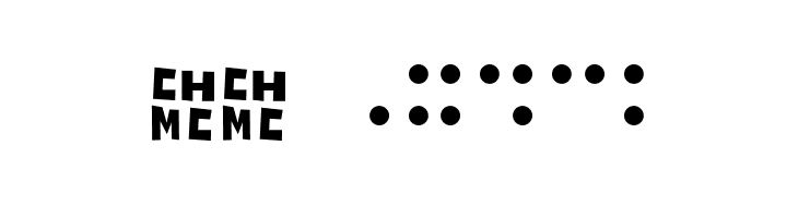 CHMC Braille  Скачать бесплатные шрифты