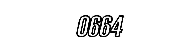 Warsaw Gothic Extended Outline Oblique  Скачать бесплатные шрифты