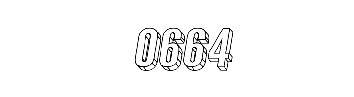 Warsaw Gothic Extended 3D Oblique  Скачать бесплатные шрифты