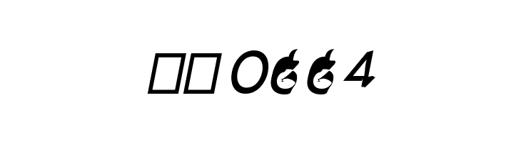 Distorted Sans Oblique  Скачать бесплатные шрифты