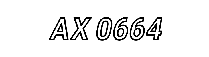 Asimov Narrow Outline Italic  Скачать бесплатные шрифты