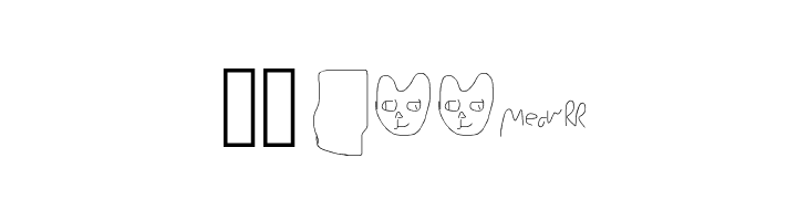 Mew Too CatDings  Скачать бесплатные шрифты