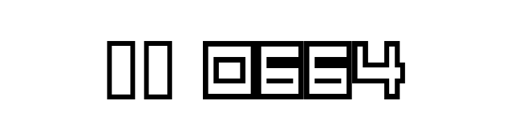 Coot14bit  Скачать бесплатные шрифты