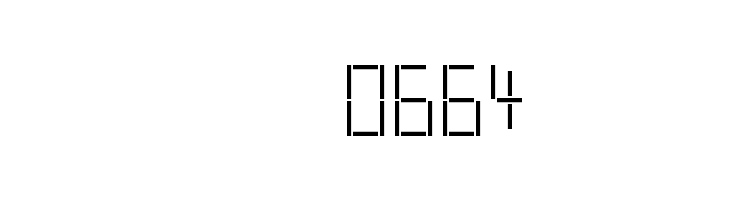 LED Real Regular  Скачать бесплатные шрифты