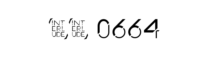 Interlude  Скачать бесплатные шрифты