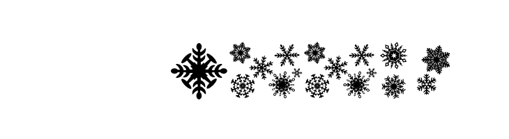 DH Snowflakes  Скачать бесплатные шрифты
