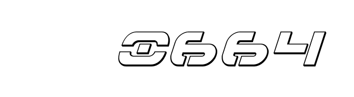 7th Service 3D Italic  Скачать бесплатные шрифты