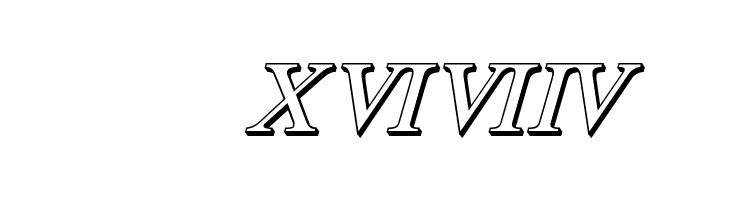 Achilles 3D Italic  Скачать бесплатные шрифты