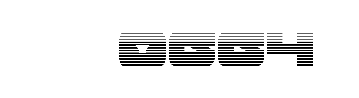 Banjin Scanlines  Скачать бесплатные шрифты