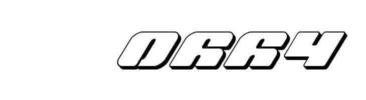 Capricus 3D Italic  Скачать бесплатные шрифты