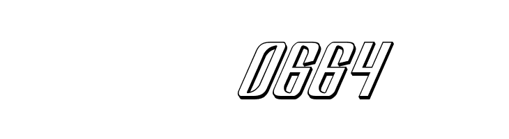 Department H 3D Italic  Скачать бесплатные шрифты