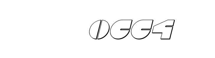 Disco Duck Outline Italic  Скачать бесплатные шрифты