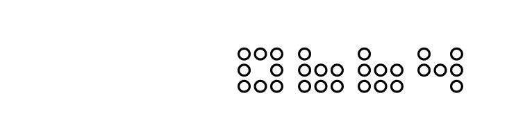 3x3 dots Outline  Скачать бесплатные шрифты