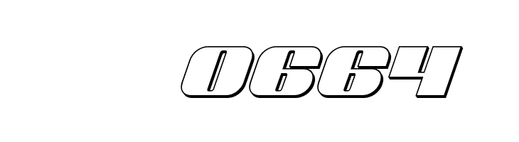 Nolo Contendre 3D Italic  Скачать бесплатные шрифты