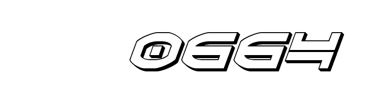 Oberon 3D Italic  Скачать бесплатные шрифты