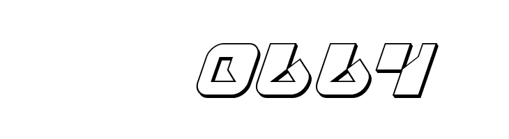 Replicant 3D Italic  Скачать бесплатные шрифты