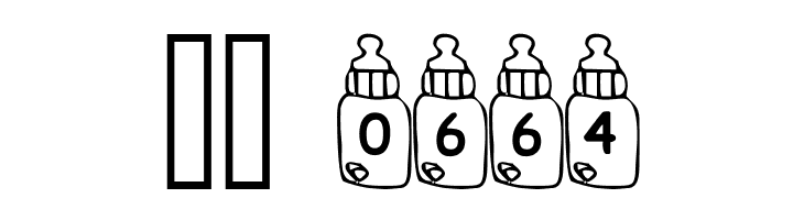 Summers Baby Bottles  Скачать бесплатные шрифты