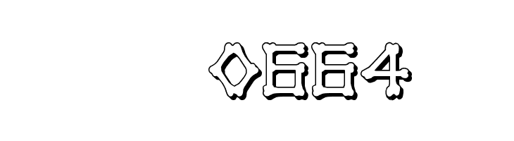 xBONES 3D  Скачать бесплатные шрифты