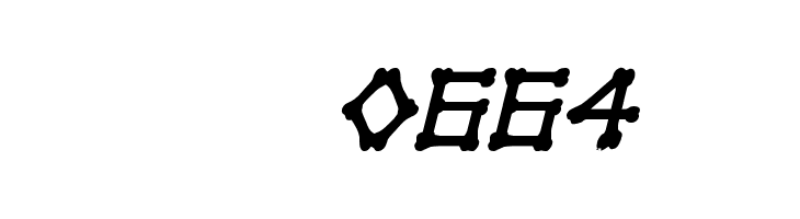 xBONES Bold Italic  Скачать бесплатные шрифты