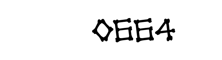 xBONES Rotated  Скачать бесплатные шрифты