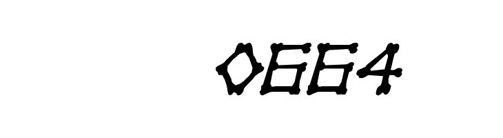 xBONES Rough Italic  Скачать бесплатные шрифты