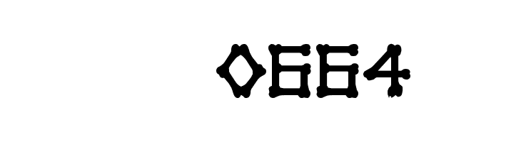 xBONES Bold  Скачать бесплатные шрифты