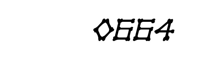 xBONES Italic  Скачать бесплатные шрифты