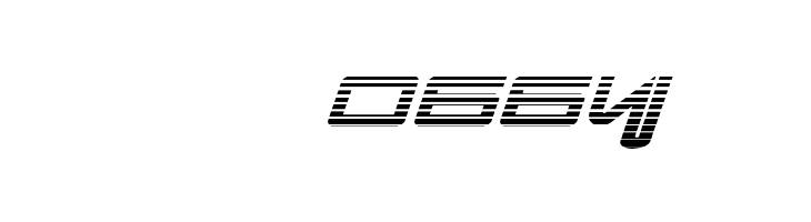 Xephyr Gradient Italic  Скачать бесплатные шрифты