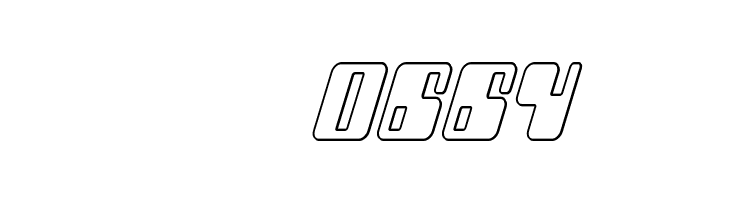 Zyborgs Outline Italic  Скачать бесплатные шрифты