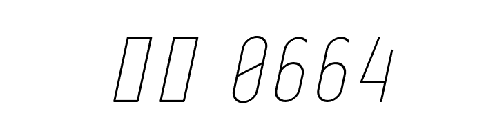 Ruler Thin Italic  Скачать бесплатные шрифты