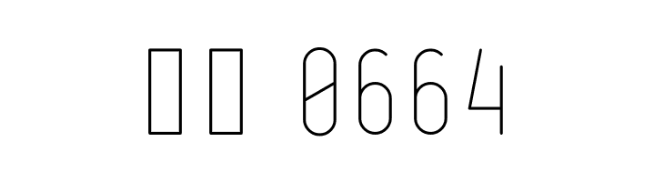 Ruler Thin  Скачать бесплатные шрифты