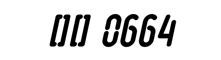 Ruler Stencil Heavy Italic  Скачать бесплатные шрифты