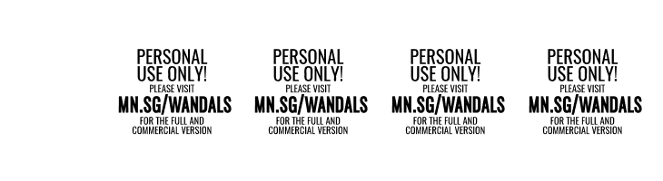 Fat Wandals PERSONAL USE  Скачать бесплатные шрифты