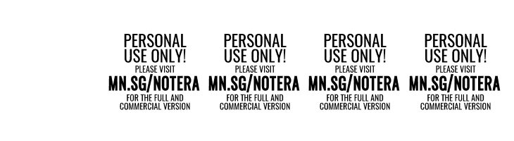 Notera 2 PERSONAL USE ONLY Black  Скачать бесплатные шрифты