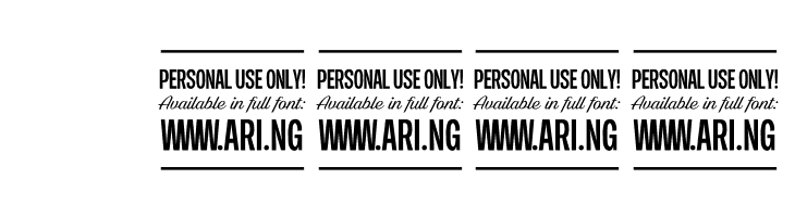 Pigeon PERSONAL Light  Скачать бесплатные шрифты