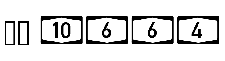 Autobahnen invers  Скачать бесплатные шрифты